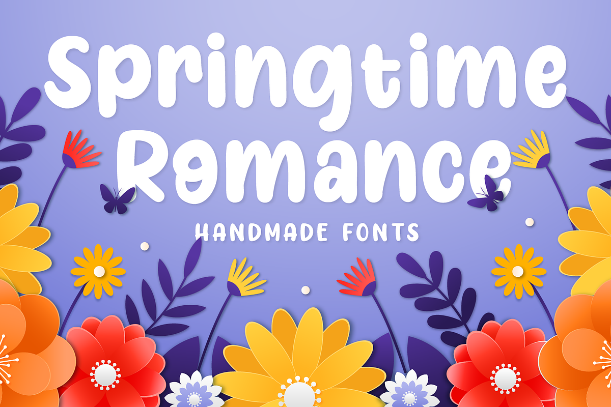 Springtime Romance, a Font by Crump Hand (Photo 1 of 6)