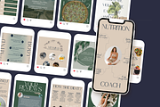 90+ Nutrition Coach Canva Templates, a Social Media Template by Glow Muse Studio (Thumbnail 2 of 9)