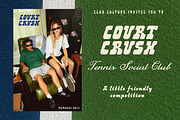 Court Crush Retro Bold Italic Slab, a Slab Serif Font by Struvictory.art (Thumbnail 3 of 9)