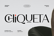 Chiqueta, a Sans Serif Font by zeenesia (Thumbnail 1 of 18)