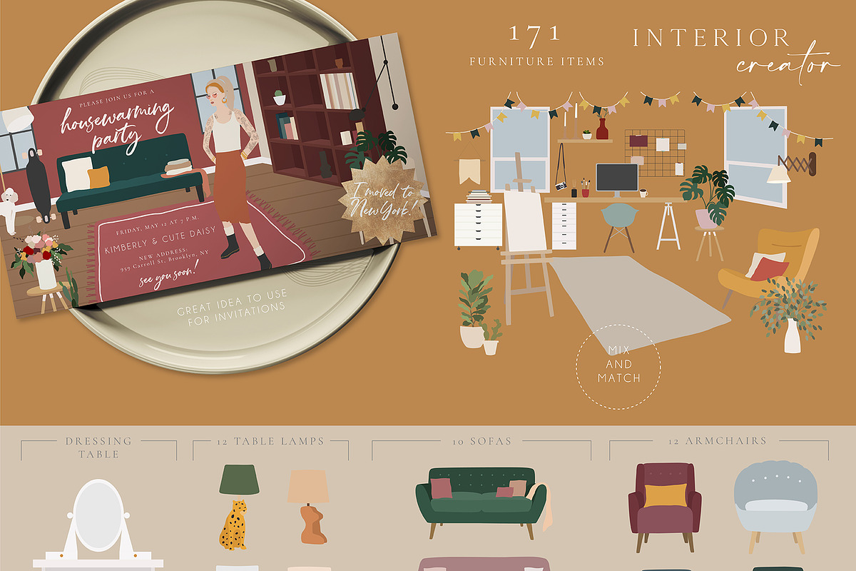 Her Portrait Room Character Creator, an Animal Illustration by Julia Dreams (Photo 14 of 18)