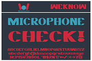 Monochrome font, a Font by weknow (Thumbnail 3 of 5)