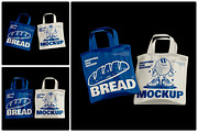 Shopping Bag Mockup, a Packaging Mockup by Unerispace (Thumbnail 1 of 5)