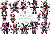 Valentine's Day Gothic Voodoo Doll, an Illustration by DreamCafeArt (Thumbnail 1 of 3)