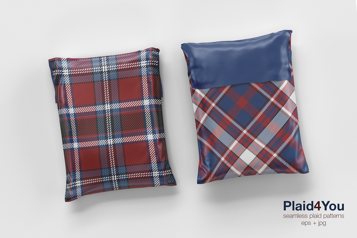 #78 British Plaids in Blue & Red, a Pattern Graphic by Plaid4You (Photo 7 of 9)