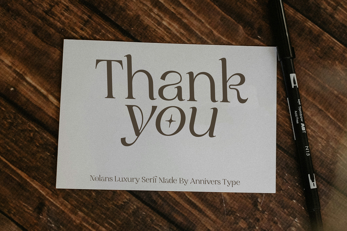 Nolans - Luxury Serif Typeface, a Serif Font by Annivers Type (Photo 10 of 10)