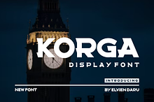 Korga - Display Font