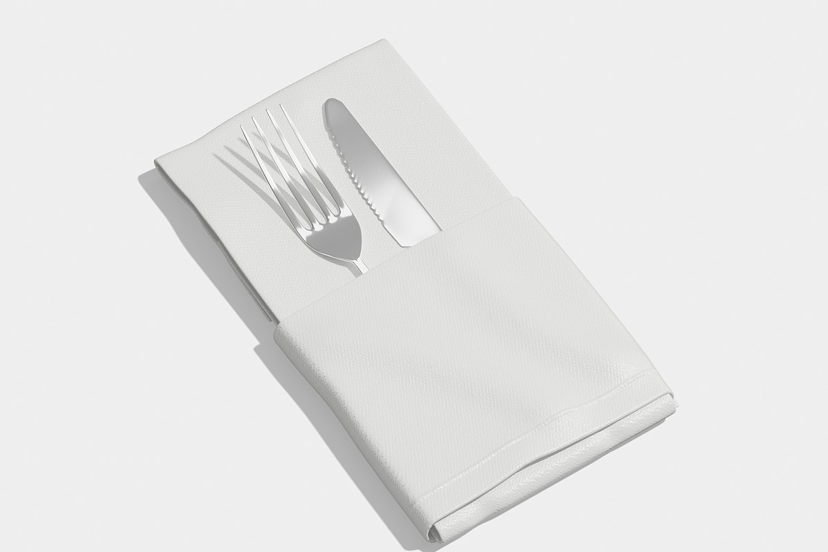 Napkin Mockup, a Merchandise Mockup by Unerispace (Photo 3 of 5)