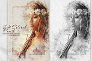 Soft Colored Pencil Photoshop Action, an Action Add-On by GorynArt (Thumbnail 1 of 16)