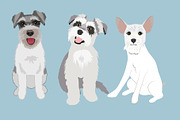 Schnauzers Clip Art Vector Bundle, an Illustration by Putnam Road Art (Thumbnail 3 of 4)