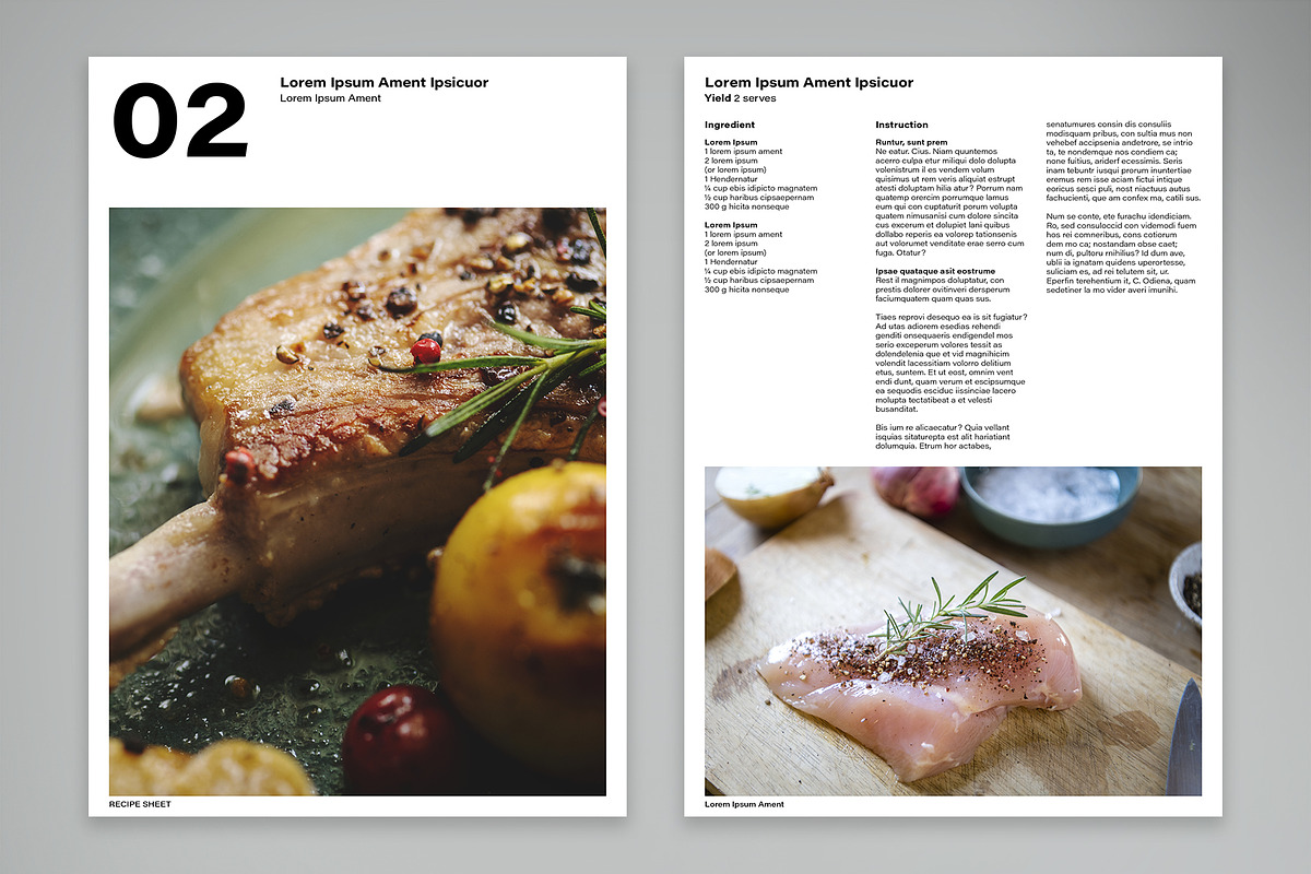 Recipe Sheets Collection, a Print Template by McLittle Stock (Photo 3 of 5)