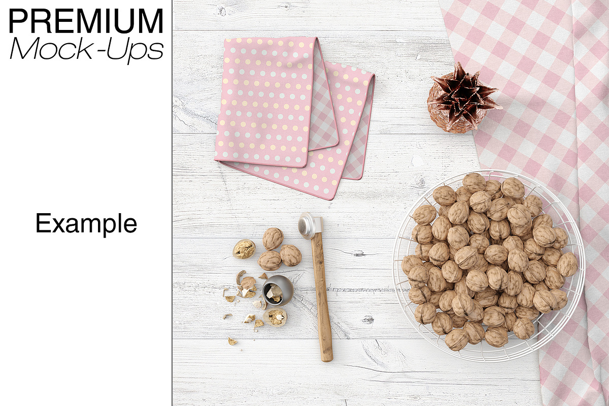 Kitchen Towel & Tablecloth Mockups, a Product Mockup by mock-ups (Photo 13 of 15)