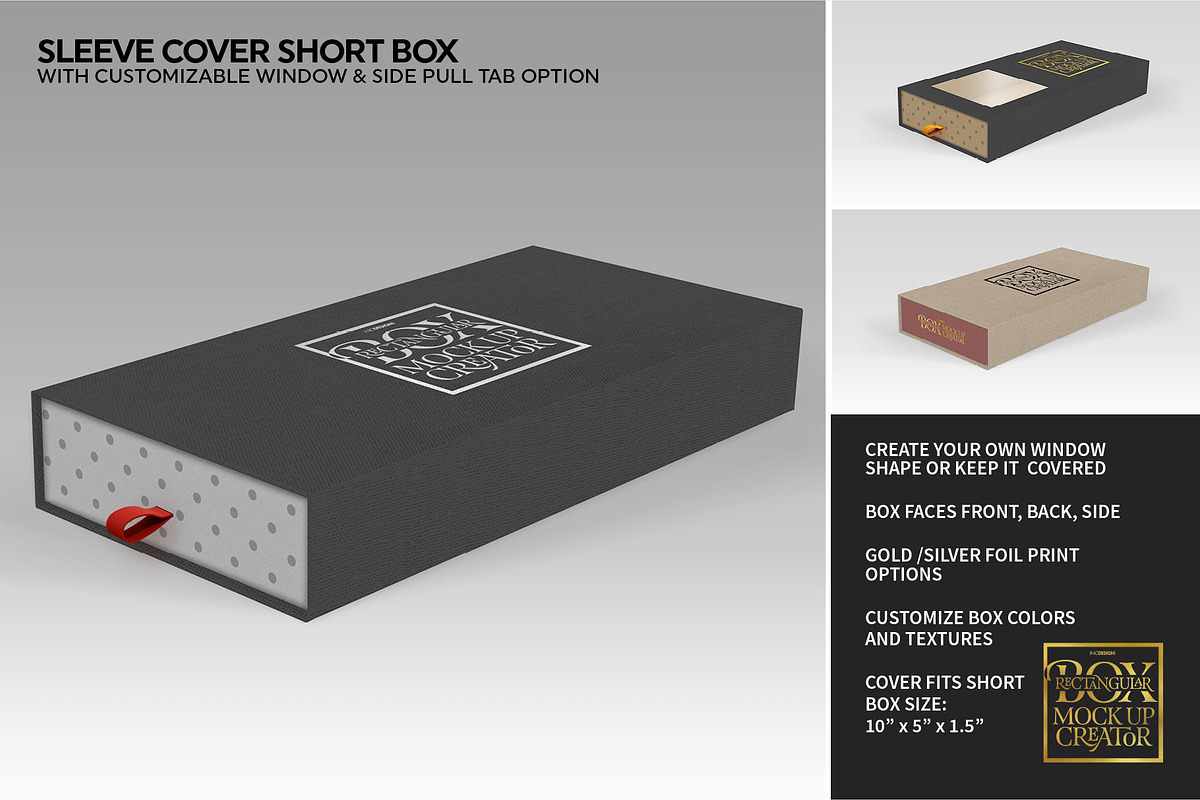 Rectangular Box Mock Up Creator, a Packaging Mockup by INCDesign (Photo 34 of 44)