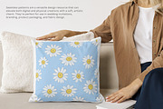 daisy seamless pattern, a Decorative Illustration by Pink Studio Art (Thumbnail 2 of 5)
