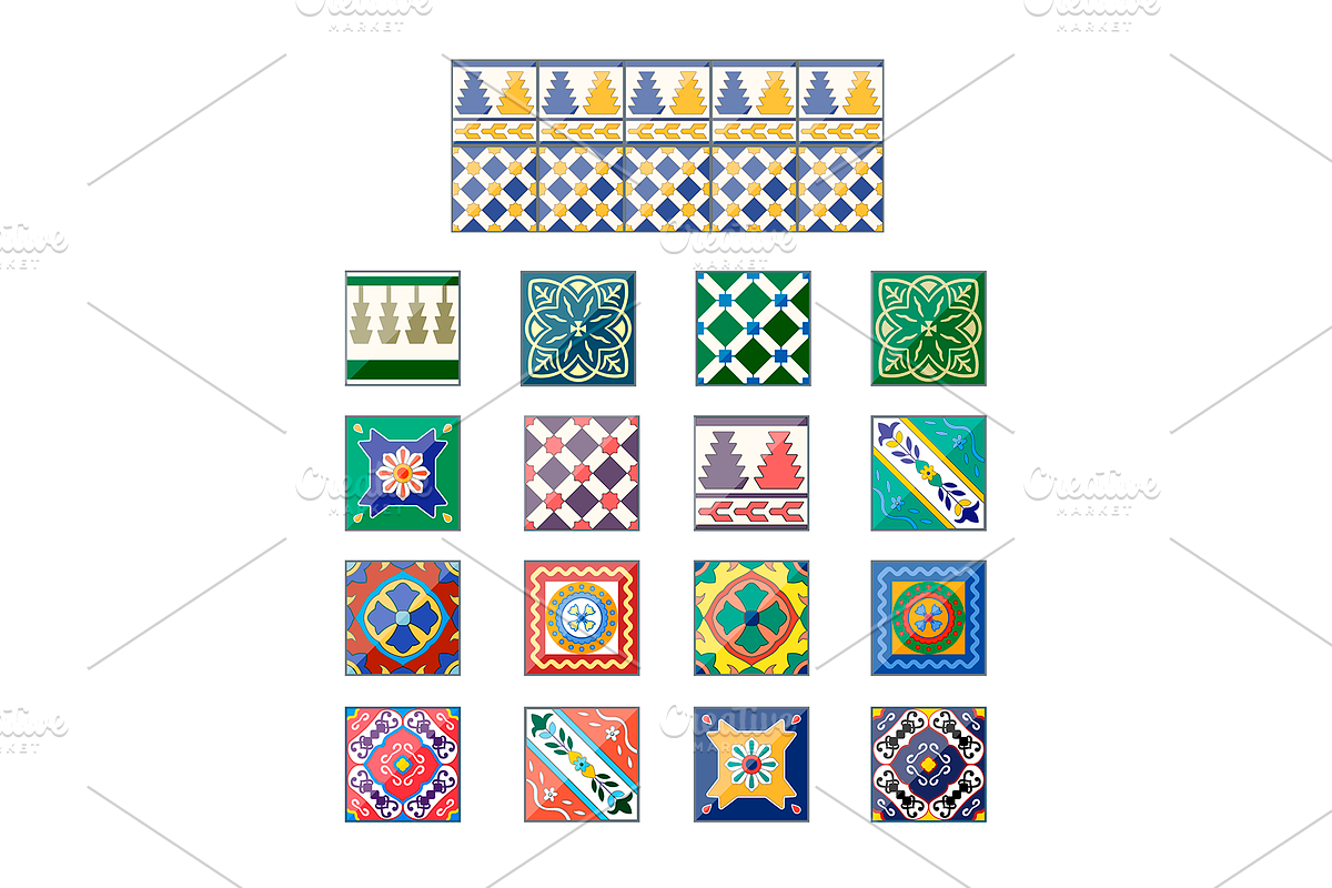Azulejo Pattern VECTOR. Moroccan, a Pattern Graphic by Natalka Dmitrova art (Photo 14 of 29)
