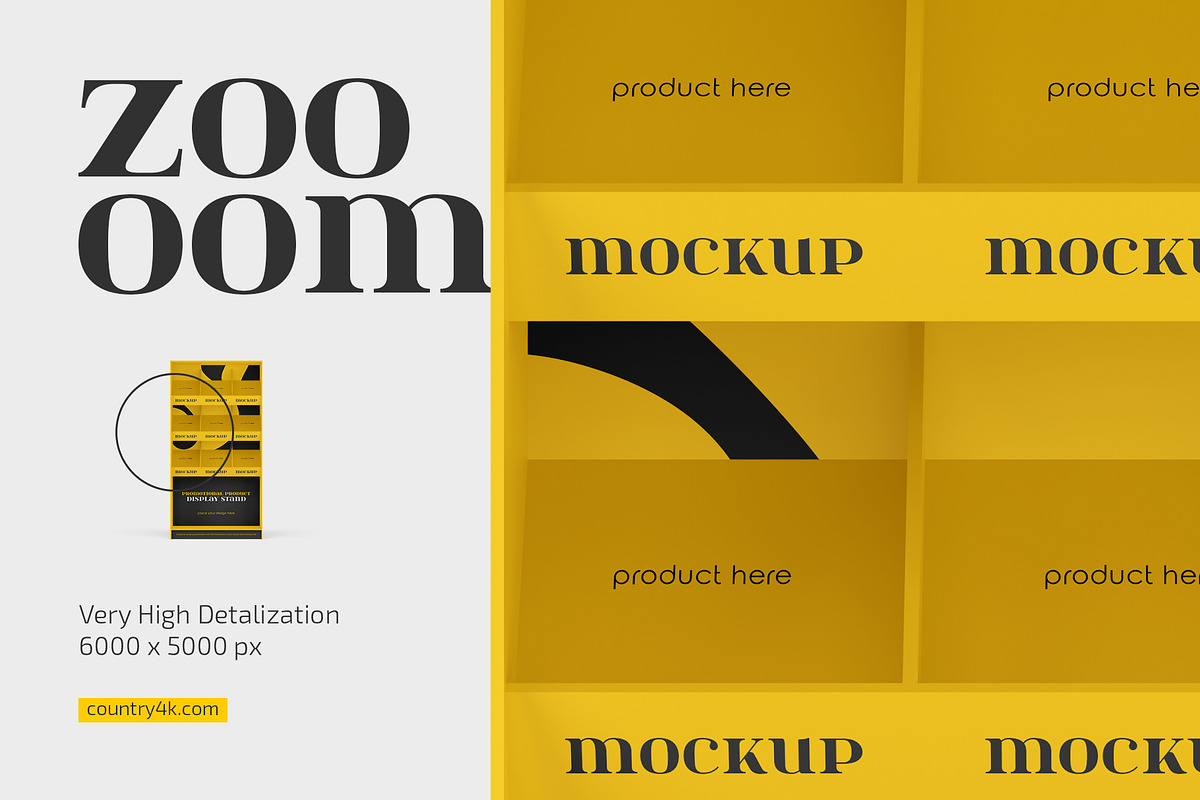 Promo Product Display Stand Mockup, an Advertising Mockup by Country4k (Photo 3 of 4)