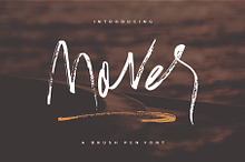 Mover // A Brush Pen Font