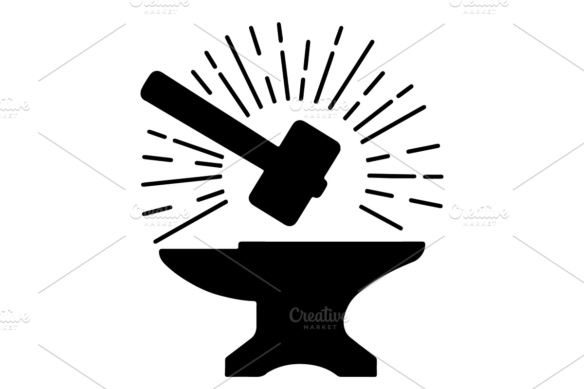 Hammer with Anvil, an Icon by Light_Lenser