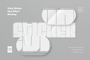 Realistic Vinyl Sticker Text Effects, a Mockup by Creative Veila (Thumbnail 2 of 12)