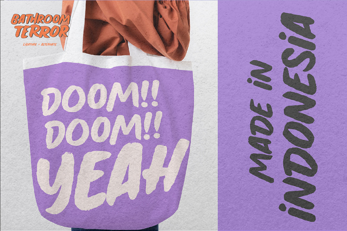 Bathroom Terror, a Sans Serif Font by Gassstype (Photo 5 of 8)