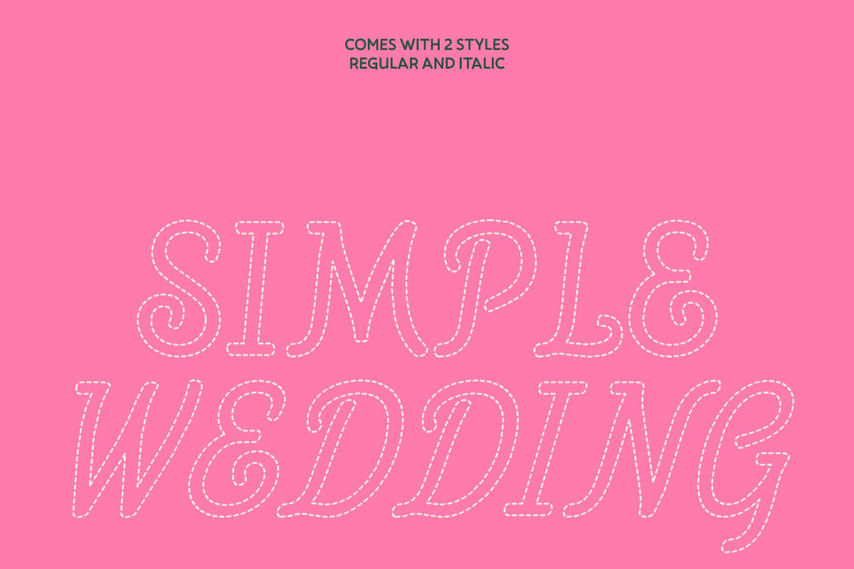 CS Dainty Dashed, a Script Font by Craft Supply Co. (Photo 4 of 8)