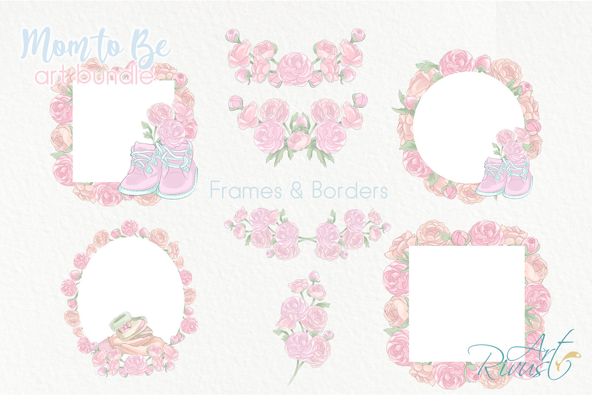 Mother to be PNG Clip Art. Pregnancy, a Decorative Illustration by RivusArt (Photo 6 of 9)