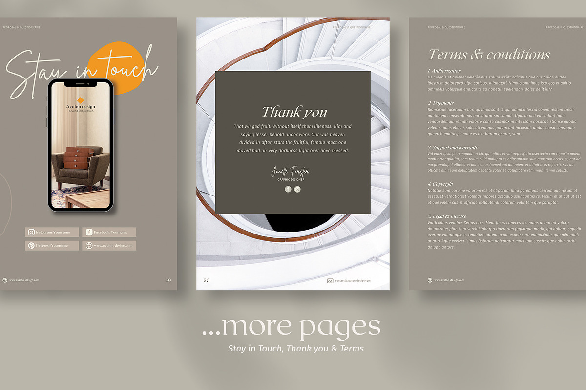 Proposal & Questionnaire for CANVA, a Brochure Template by Imagination Area (Photo 15 of 18)