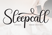 Sleepcall | Script Font, a Handwritten Font by Scratchones (Thumbnail 1 of 9)