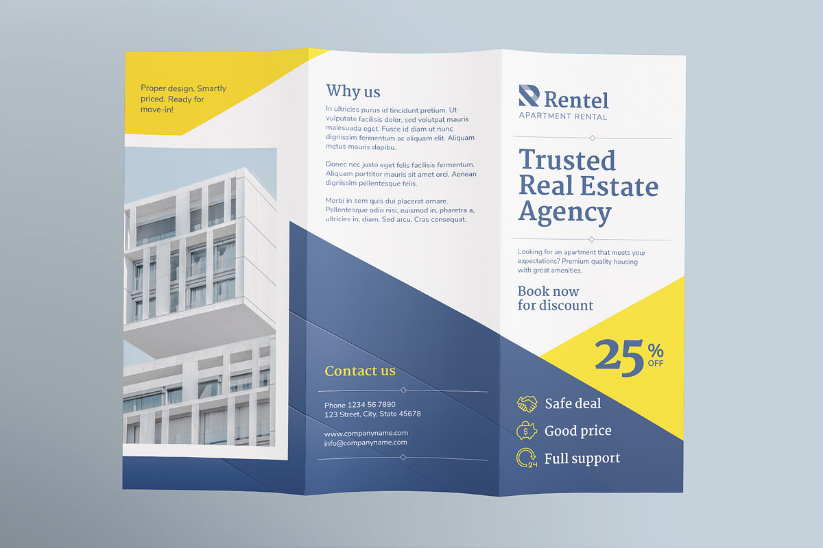 Apartment Rental Print Pack, a Poster Template by TemplatesNow!