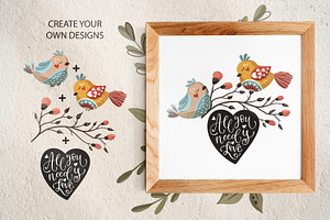 Birds & Flowers Spring Floral Bundle