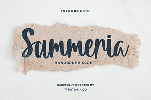 Summeria Handbrush Script Fonts
