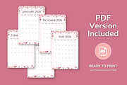 2026 Canva Flower Calendar Template, a Card Template by Snapybiz (Thumbnail 2 of 10)