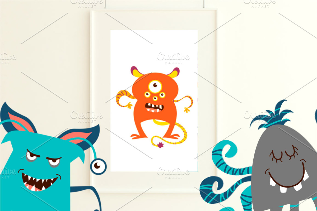 Monster Creator - AI/EPS/PNG, a Graphic by Mallinka (Photo 8 of 11)