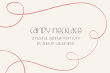 Candy Necklace Handwritten Sans Font