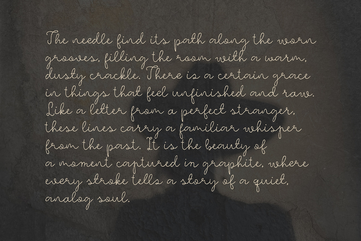 Perfect Stranger Raw Textured Font, a Script Font by AnMark (Photo 10 of 11)