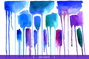 Watercolor Splashes and Strokes, an Object Graphic by denisespinoza (Thumbnail 2 of 2)
