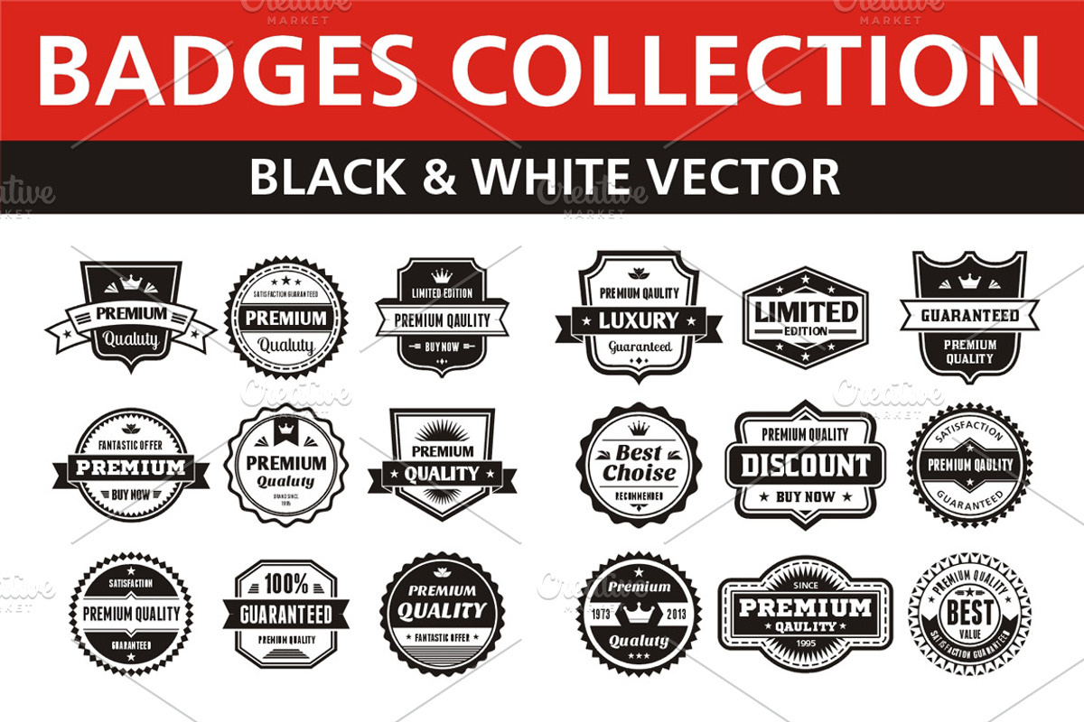 Badges Collection, an Object Graphic by serkorkin
