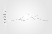 Mountain continues line, an Object Graphic by lawoel (Thumbnail 2 of 3)