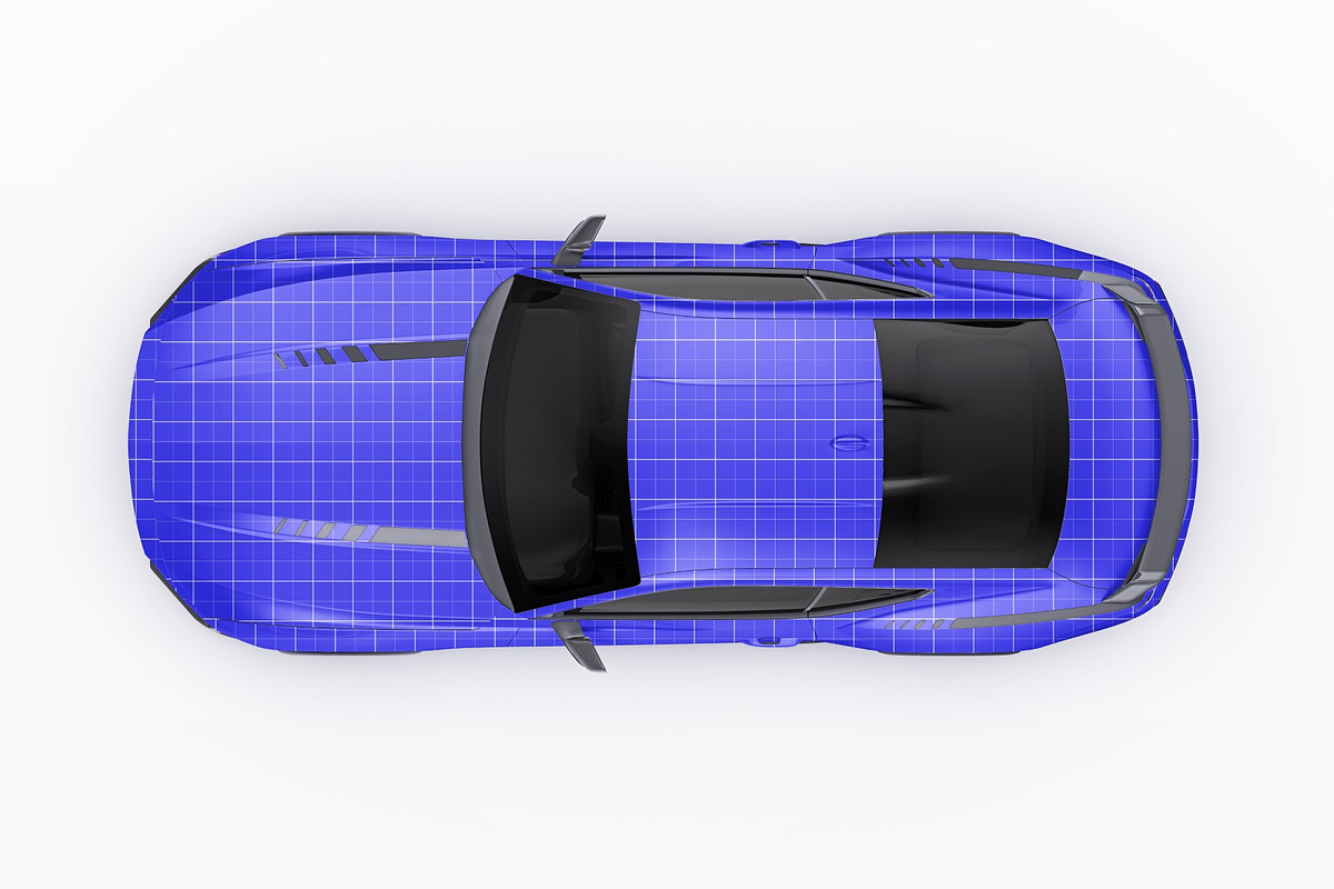2026 Muscle Performance Coupe Set, an Advertising Mockup by Halal Graphic Studio (Photo 10 of 12)
