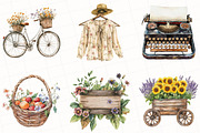 Brown Aesthetic Summer Clipart, an Illustration by OK Design (Thumbnail 5 of 5)