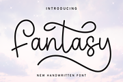 Fantasy | Script Font, a Handwritten Font by Scratchones (Thumbnail 1 of 9)