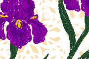 Iris Ornamental Vector Patterns, a Pattern Graphic by NayaChu (Thumbnail 5 of 8)