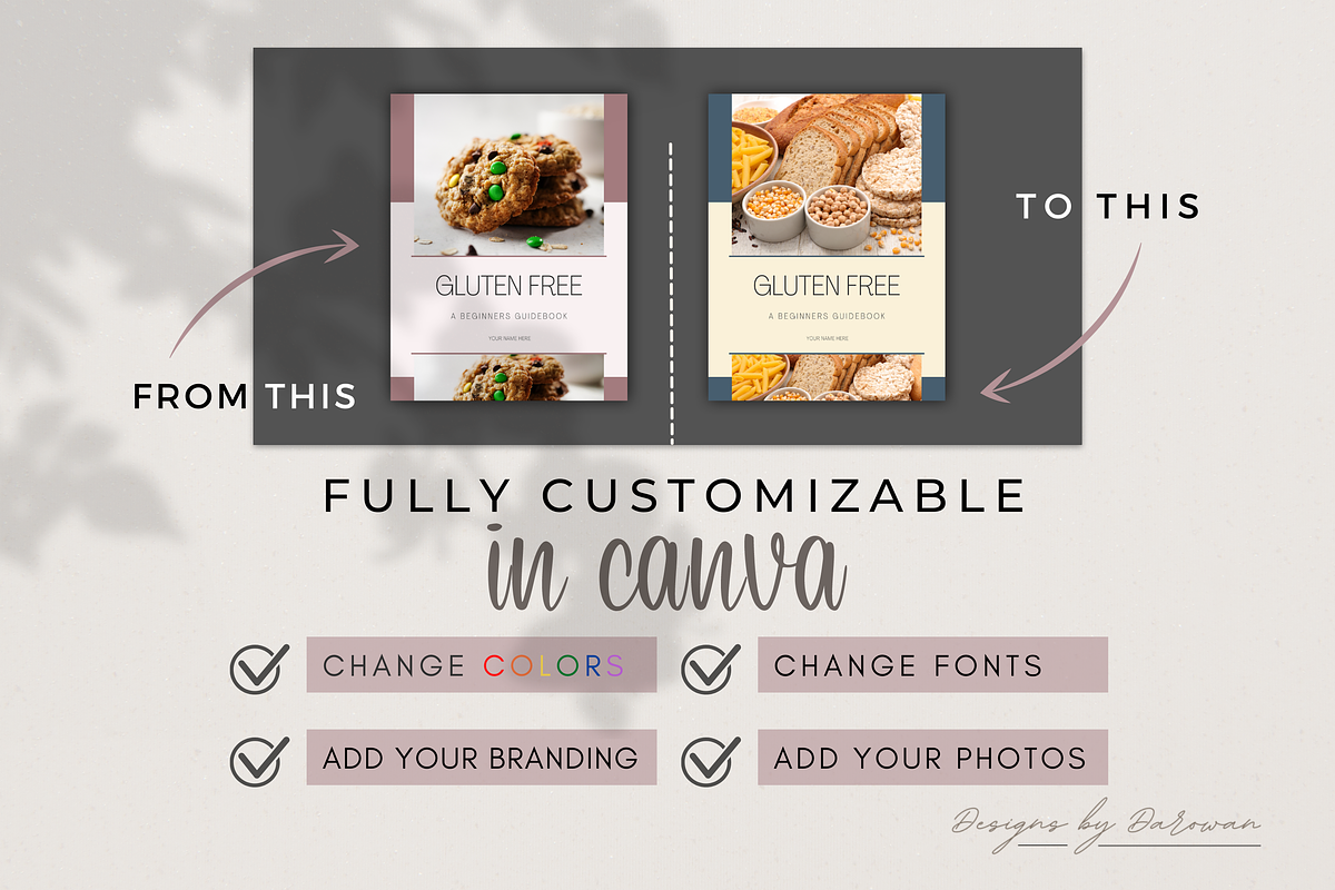 Gluten-Free Beginners eBook | Canva, a Magazine Template by Designs by Darowan (Photo 10 of 10)