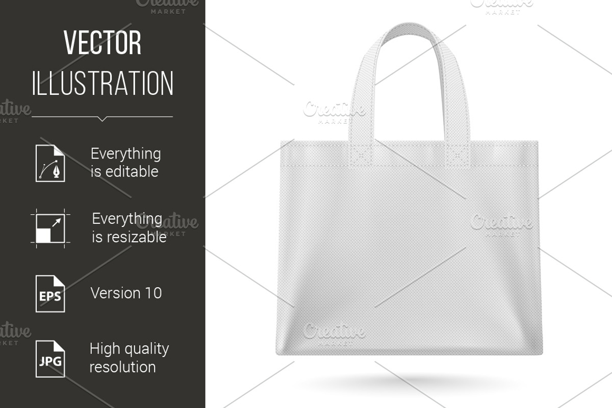 Cotton Ecobag for Retail and Shoppin, a Graphic by DvargShop
