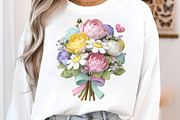 Whimsical Flowers Clipart Bundle, an Illustration by GatewayDesign (Thumbnail 3 of 5)