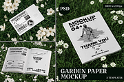 Garden Paper Mockup, an Advertising Mockup by PopotLane (Thumbnail 1 of 7)