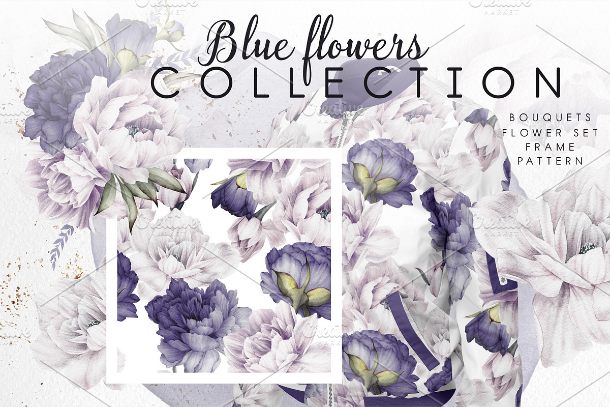 WATERCOLOR BUNDLE Peonies & Roses, an Illustration by ollalya (Photo 47 of 101)