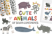 Cute animals of seven continents, a Wallpaper Graphic by Murvin (Thumbnail 1 of 9)