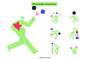 Femme Abstract: geometric charachter, a Person Illustration by Pásha (Thumbnail 3 of 7)