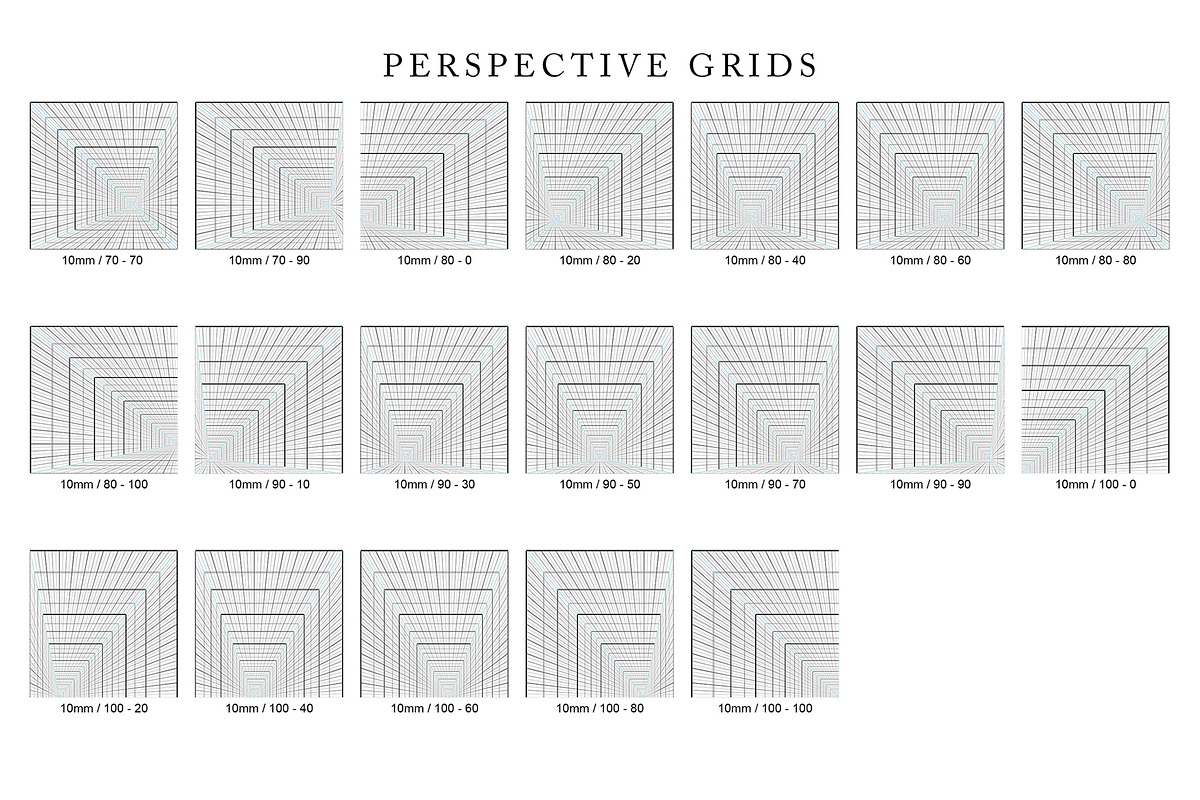 Perspective Grids Vol 1, a Background Graphic by Honnum Graphic Art (Photo 8 of 9)